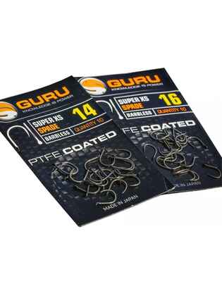 Carlige Guru Super XS Spade Barbless, 10buc/plic, Nr.14