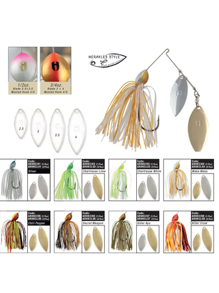 Spinnerbait Colmic Herakles Flatter 21g Chartreuse/Lime