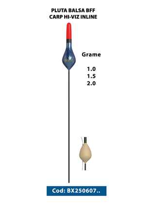 PLUTA BALSA BFF CARP HI-VIZ INLINE 1.5GR 