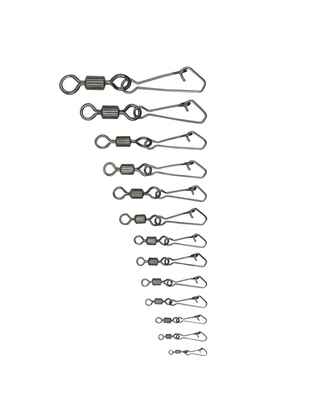 CARABINA HOOK CU VARTEJ ROLLING SERIA ORANGE NR 14 28kg