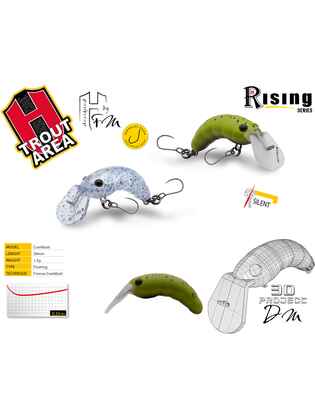 VOBLER MOTH 28FL 28mm 1.5gr Emerald Pellet