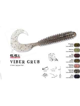 VIBER GRUB 4.5" 11.4cm PLUM GREEN FLK