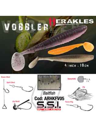 SHAD VOBBLER 4" 10cm BAITFISH