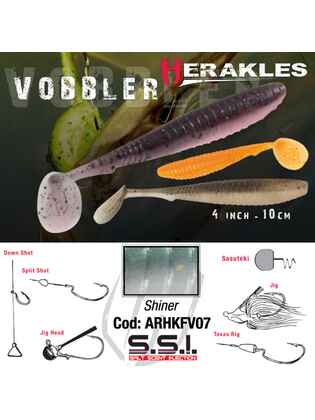 SHAD VOBBLER 4" 10cm SHINER