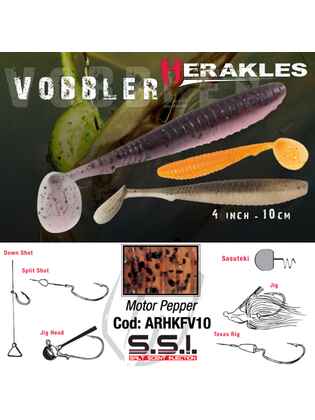 SHAD VOBBLER 4" 10cm MOTOR PEPPER