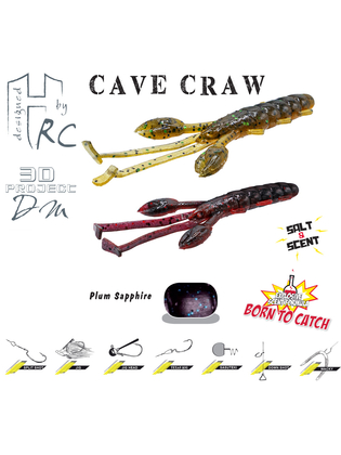 CAVE CRAW 3.8" 9.6cm Plum Sapphire