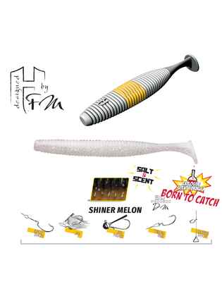 SHAD FAT SHAD-OW105 4.2" 10.5cm Shiner Melon