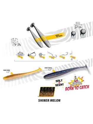 SHAD SHAD-OW105 4.2" 10.5cm Shiner Melon