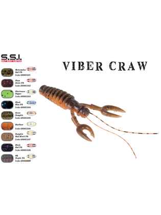 VIBER CRAW 3.5" 8.9cm PUMPKIN RED