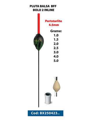 PLUTA BALSA BFF BOLO 2 INLINE 5.0GR Portstarlite 