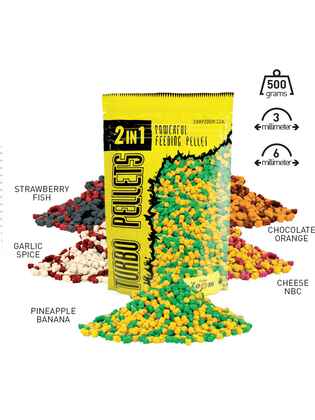 PELETE TURBO 2 IN 1 3mm 500gr Spice-Garlic