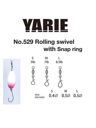 AGRAFA RAPIDA CU VARTEJ YARIE 529 SNAPRING 7lb M