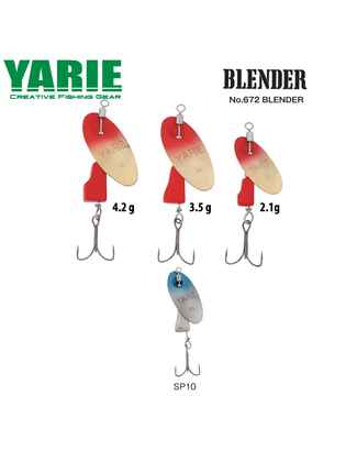 ROTATIVA YARIE 672 BLENDER 4.2gr Culoare SP10 Blue Silver