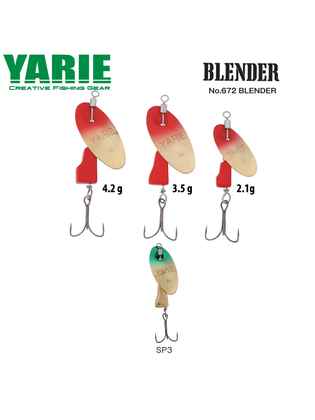 ROTATIVA YARIE 672 BLENDER 4.2gr Culoare SP3 Green/Gold
