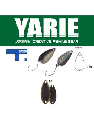 OSCILANTA YARIE 706 T-SPOON 1.1gr Culoare S1 Dark Brown