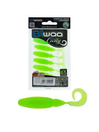 SHAD TAILGUNR CURLY 3.5 9cm 202 Limetreuse