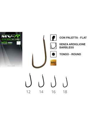 CARLIGE MAVER MV-R H083 MT-2 EYED NR 12 Barbless