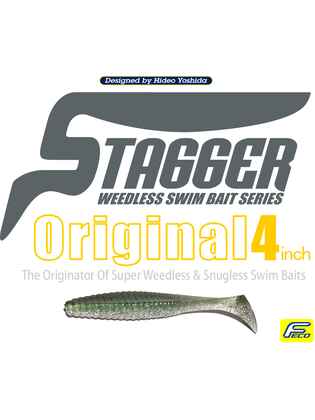 HIDE UP STAGGER ORIGINAL 4 10.2cm 114 Green Pumpkin Blue Flake