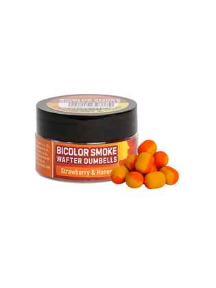 Wafters Benzar Mix Bicolor Smoke Critic Echilibrat, Dumbell , 10mm, 30ml, Strawberry&Honey (Portocaliu si Galben)