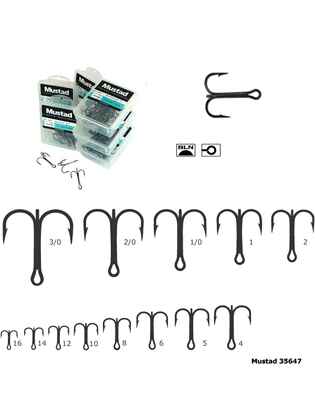 XX ANCORA MUSTAD TRIPLA NICHEL ROTUNDA