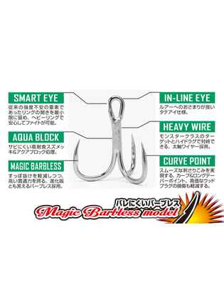 ANCORA DECOY Y-S23BL BIG TREBLE NR.6/0 Magic Barbless