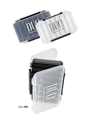 CUTIE DUO REVERSE LURE CASE 100 19.3x10x3cm Pearl Black/Gold Logo