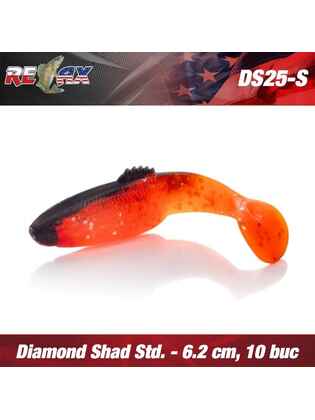 Diamond Shad 6,2cm Standard  Relax (10buc/plic) : Culoare - S050R