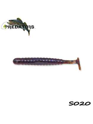 4Predators Worm Shad 8cm Floating (6buc/plic) : Culoare - S020