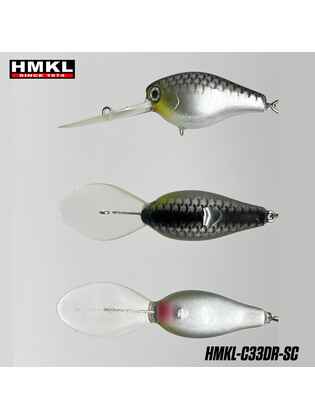 Crank 33DR HMKL  Suspending 3.3g (1buc/pac) : Culoare - Silver Chrome