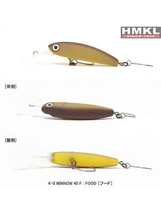 HMKL K-II Minnow 40F 4mm/2.2gr floating : Culoare - Food