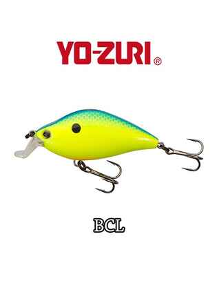 Yo-Zuri 3DS Flat Crank 5,5cm Floating : Cod - BCL - Blue Back Chartreuse