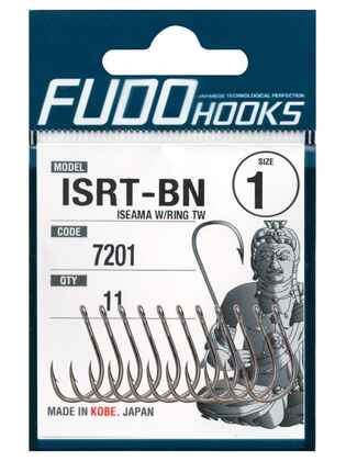 Carlige Fudo Iseama Ring TW , Black Nickel : Marime - 3/0 - 7buc/plic