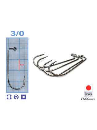Carlige jig Fudo  (BULK25 ) : Marime - 3/0 - 25buc/bulk