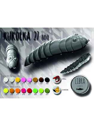 Naluca Pastrav Kukolka Worm 2.7cm Libra Lures : Culoare - 004