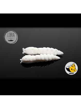 Naluca Pastrav Kukolka Worm 4.2cm Libra Lures : Culoare - 001 White