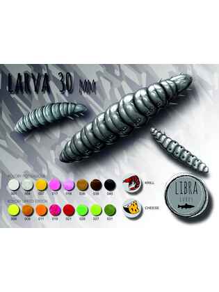 Naluca Pastrav Larva Worm 3cm Libra Lures : Culoare - 004