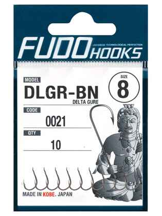 Carlig Fudo Delta Gure, Black Nickel : Marime - 4 - 8buc/plic