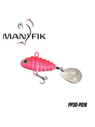 Spinnertail Manyfik PePe 3D 12g 27mm : Culoare - 018