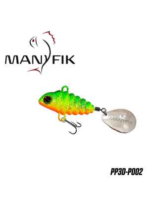 Spinnertail Manyfik PePe 3D 5g 19mm : Culoare - 002