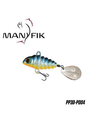 Spinnertail Manyfik PePe 3D 8g 23mm : Culoare - 004