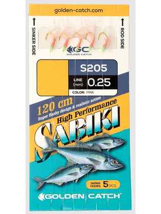 Taparina Golden Catch (5 hooks) : Tip - S205 №8 Pink(5 hooks)