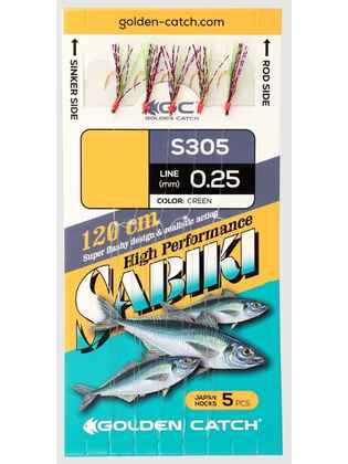 Taparina Golden Catch (5 hooks) : Tip - S305 №6 Green(5 hooks)