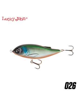 Vobler Stiuca, Arrow Jerk, 15cm/87g, Floating, Lucky John : Culoare - 026