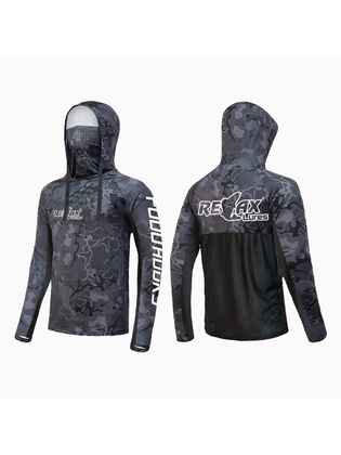Bluza UV Relax Mash Camo Black UPF 50+ : Marime - M
