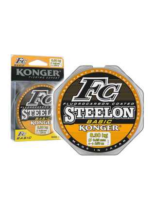 Konger Fir Monofilament Japan Steelon FC BASIC gri deschis, 0.16mm, 3.95kg, 100m