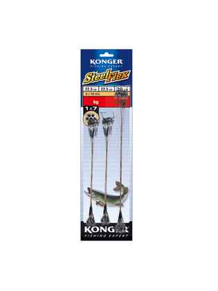 Konger set 72 strune rapitori SteelFlex 1×7, 30cm s 22.5cm, 10kg