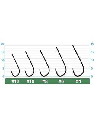 Owner carlige Worm BH-Round cu ochet si spini pe tija, serie 56537, culoare BC, marimea 6 (9buc/plic)