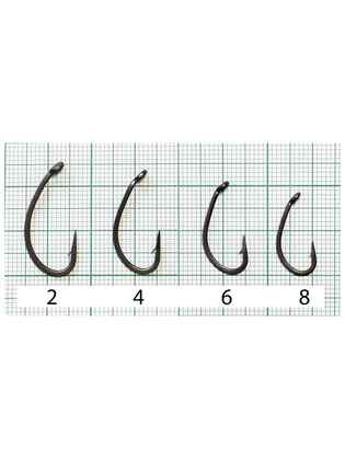 Filstar carlige Premium Crap Curve Shank F1252DB, culoarea DB, marime 6 (10buc/plic)