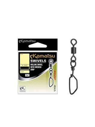 Kamatsu Agrafa Swedish Snap cu vartej K-243, marime 4 (10buc/plic)