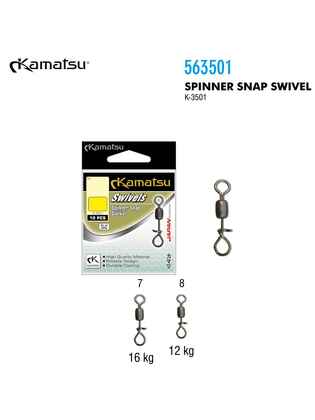 Kamatsu Spinner Snap cu vartej, marime 7 - K-3501 (10buc/plic)
